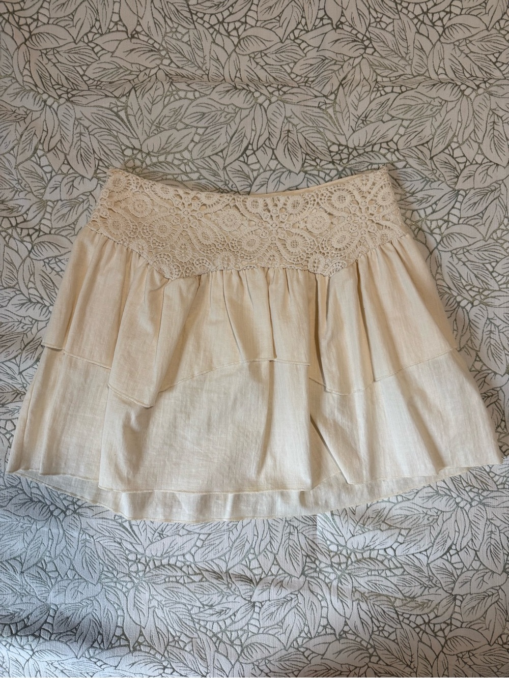Zara Cream Mini Skirt